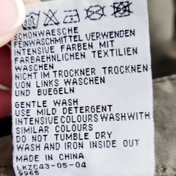 S. Oliver Pants Wide Leg Cargo Y2K Army Green Woman's Size 40 TINKA - Picture 11 of 12